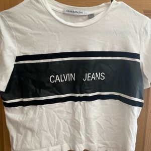 Calvin jeans crop top